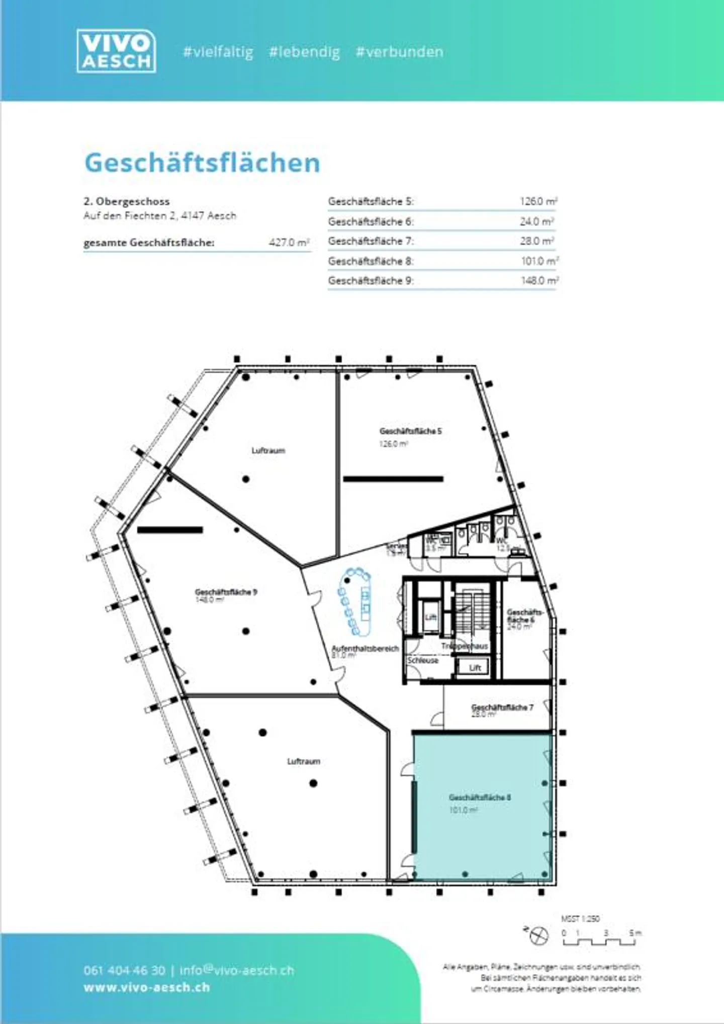 Geräumige Gewerbefläche mit 100m² - vielseitig nutzbar im Vivo Aesch - Foto 3 von 8