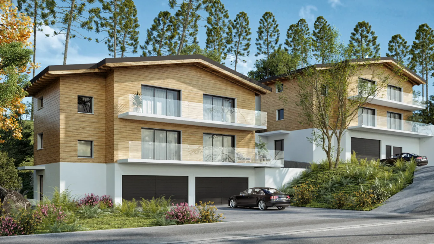 Appartement en attique élégant de 4,5 pièces avec sous-sol et double garage. - Photo 4 sur 13