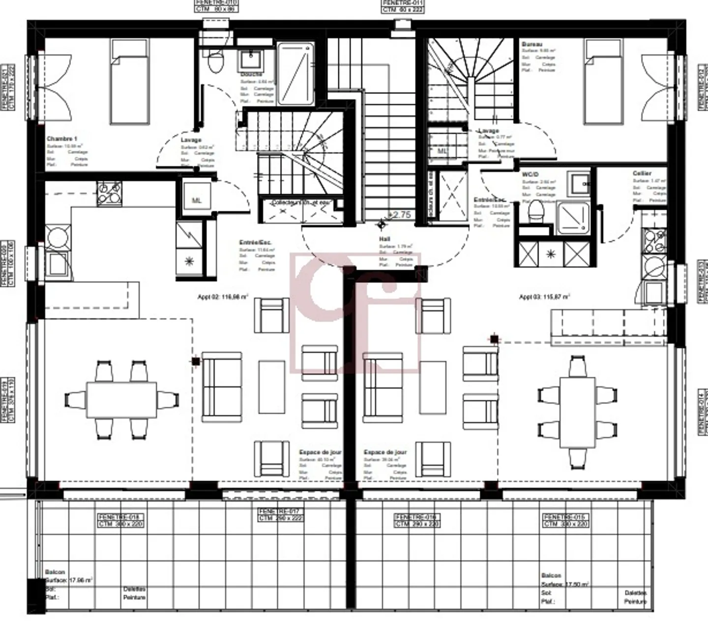 Villen mit 4,5 und 5,5 Zimmern von außergewöhnlicher Qualität zur Miete - Foto 7 von 13