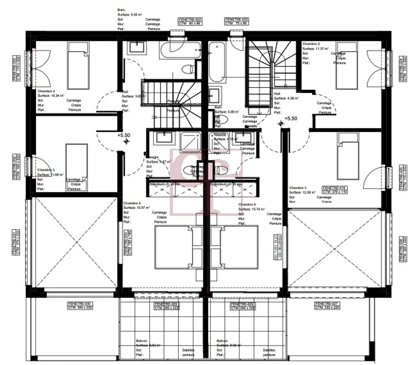 Villen mit 4,5 und 5,5 Zimmern von außergewöhnlicher Qualität zur Miete - Foto 8 von 13