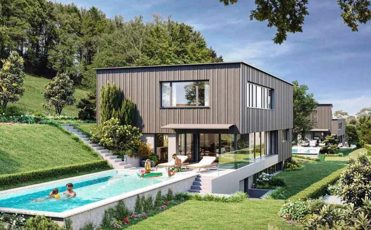 Vue panoramique de rêve sur l'Alpstein avec le Säntis et les Churfirsten - Maison de terrasse de 5,5 pièces - Photo 8 sur 17