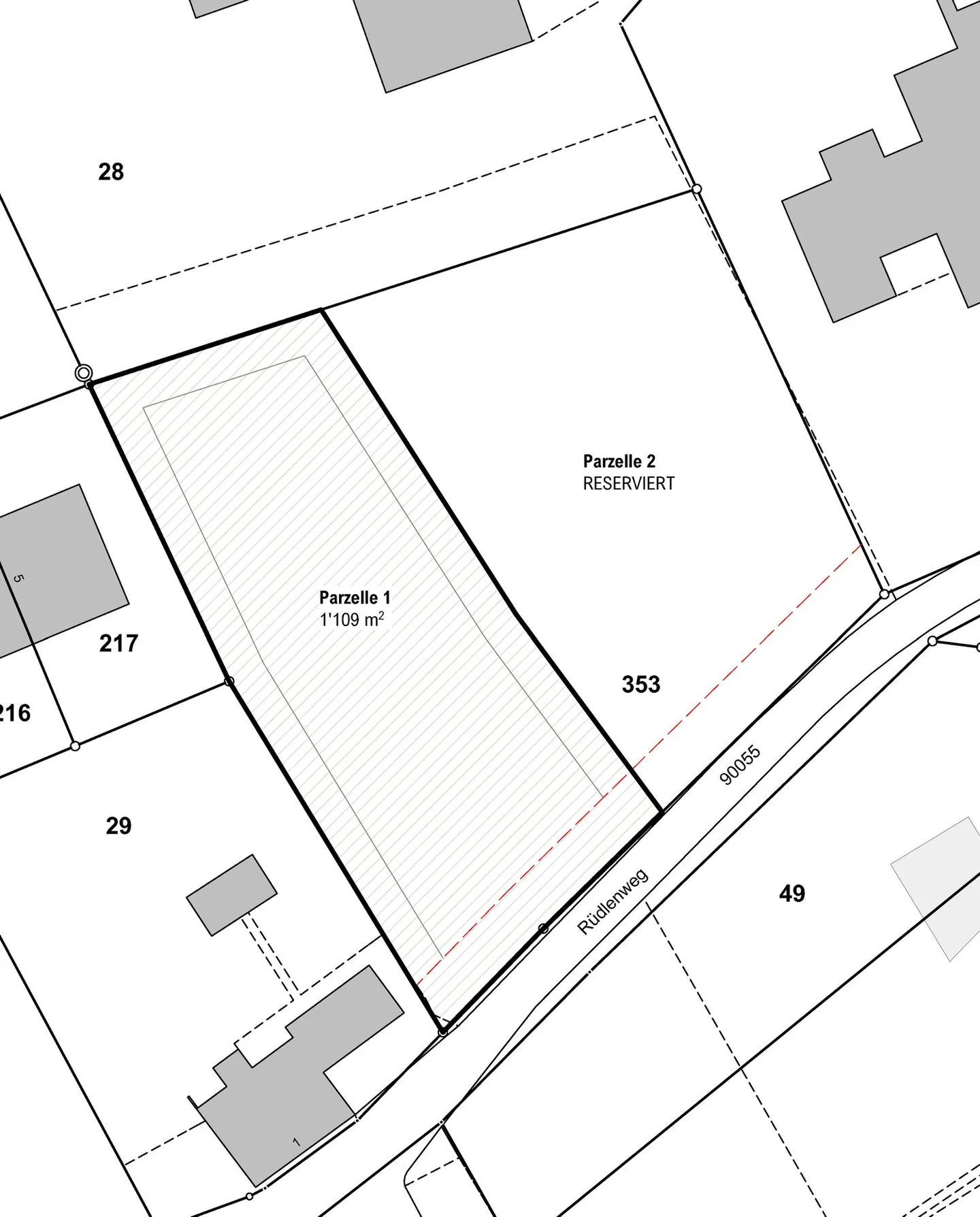 1'109 m2 Bauland im Bucheggberg - Foto 2 von 2