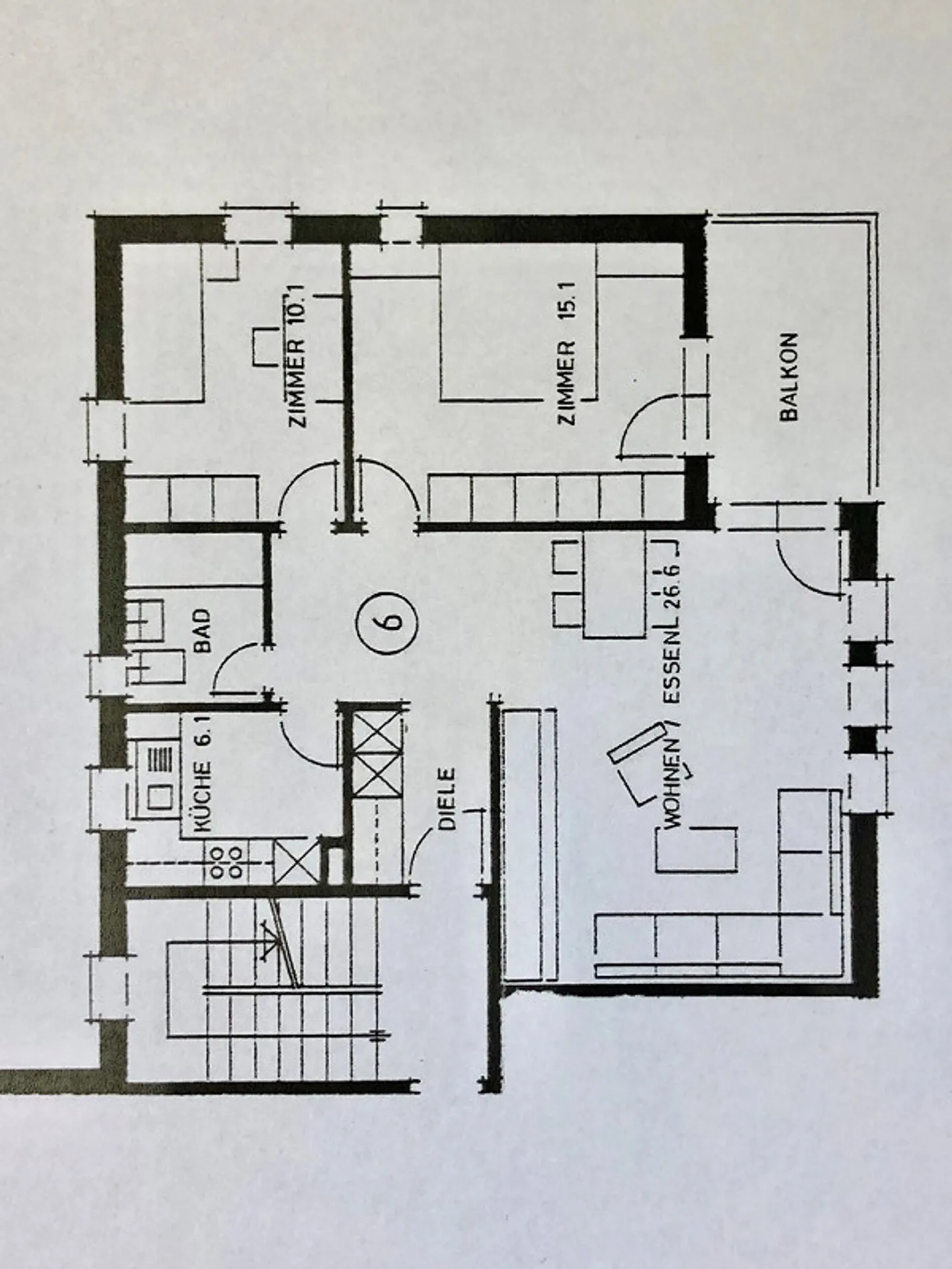 3 1/2 Zimmer Wohnung - Foto 3 von 12