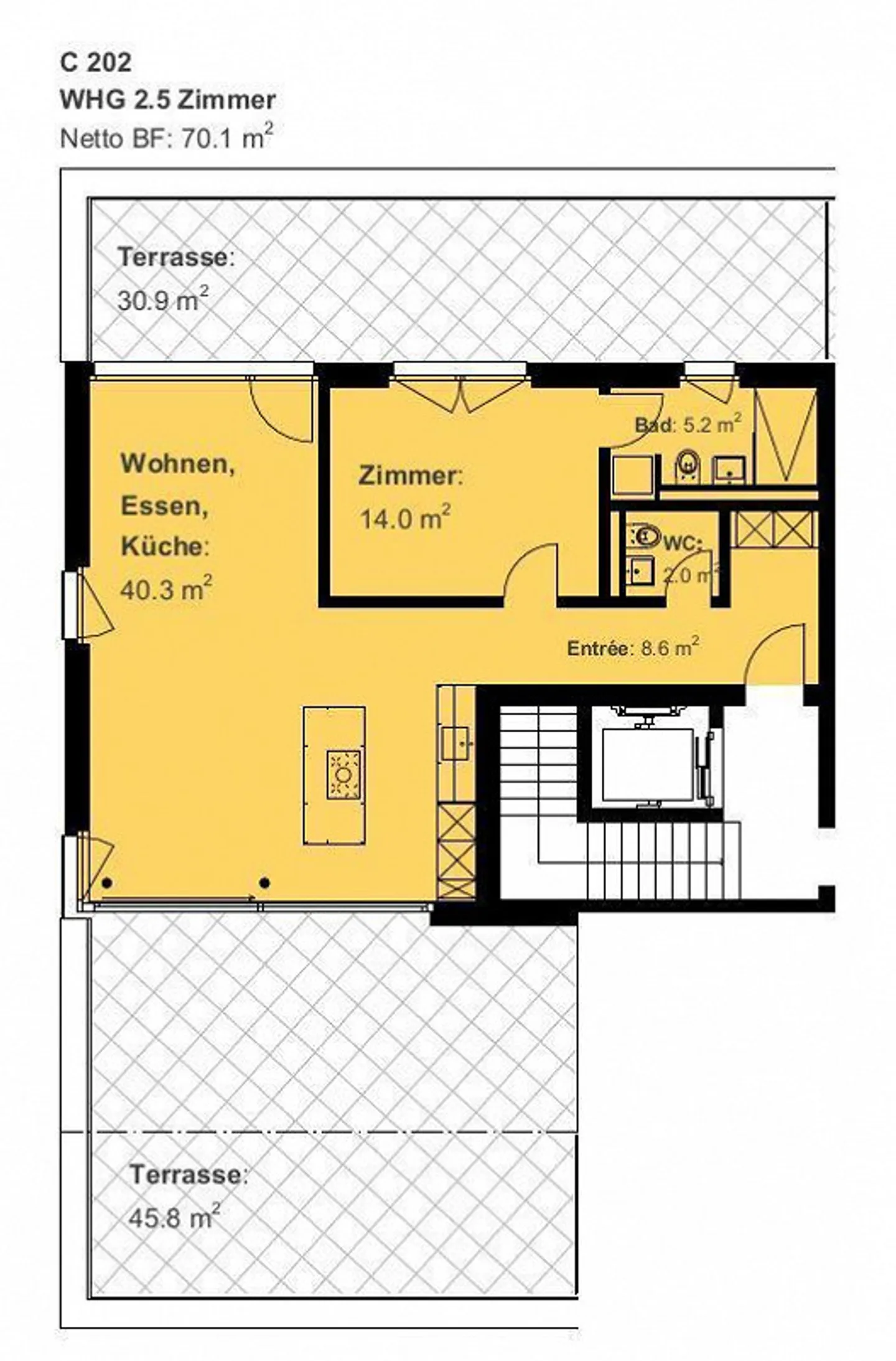 Appartamento attico di 2,5 stanze a Neunkirch - Foto 11 di 11