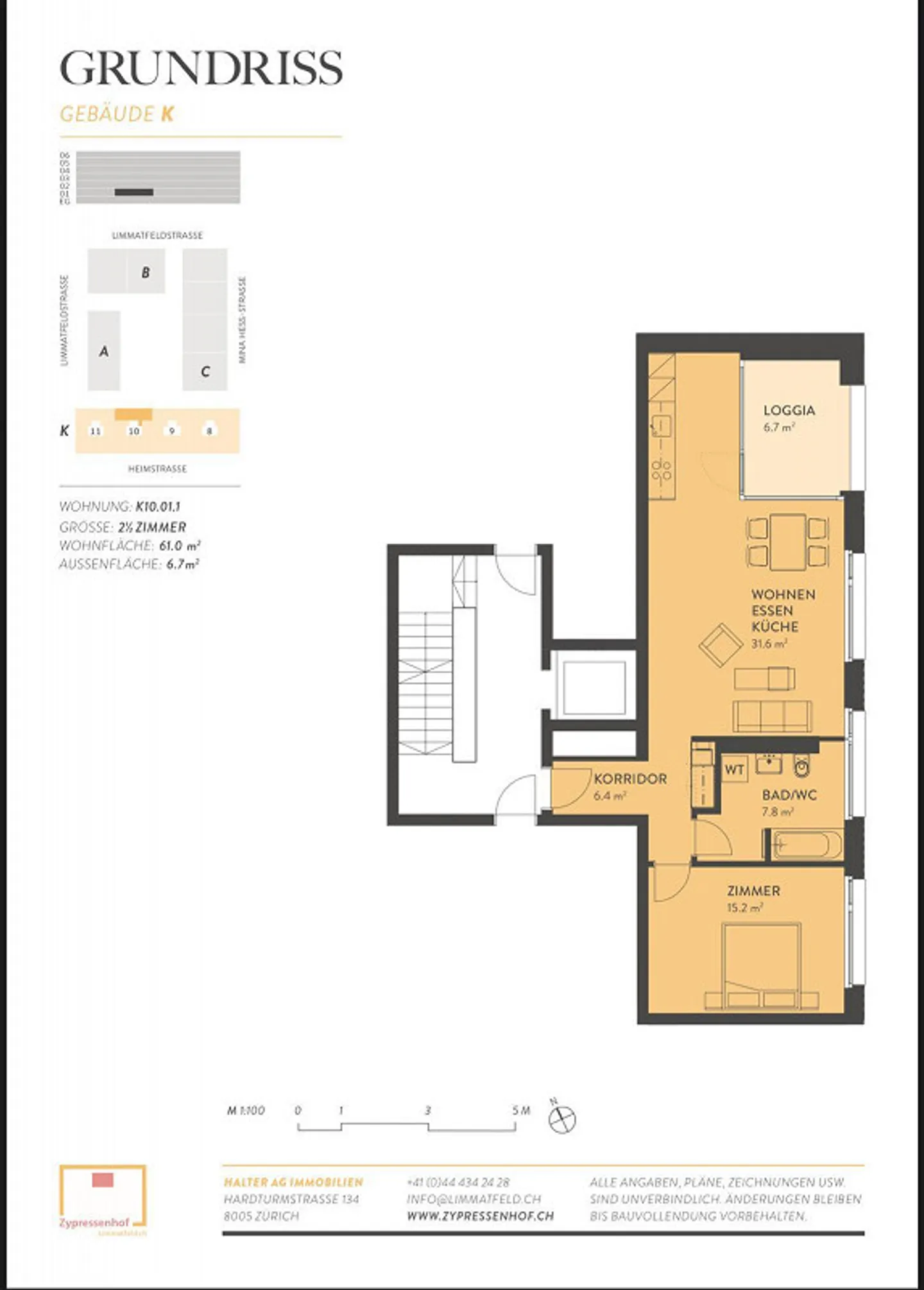 Möblierte Wohnung in Dietikon - Foto 7 von 7