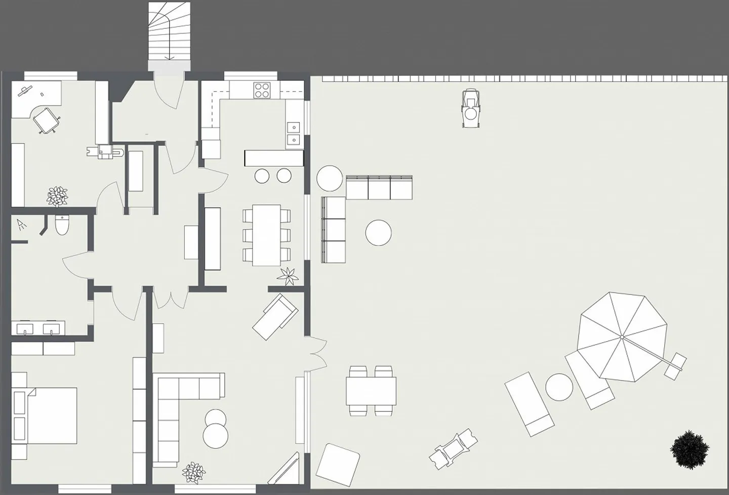 Charming 3.5 room apartment with private garden - Thal - Photo 12 of 12