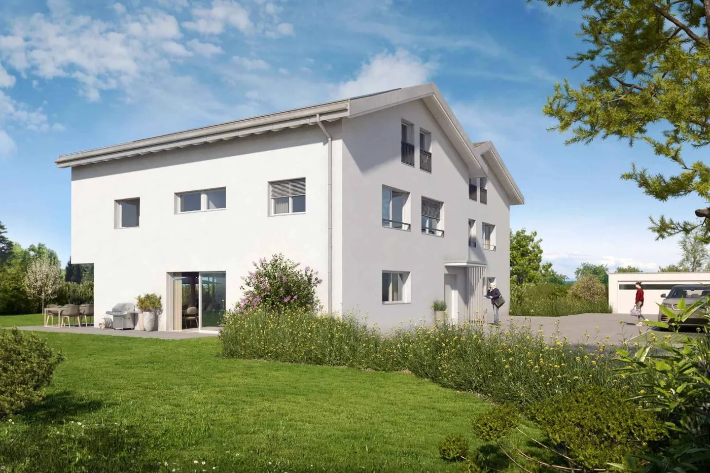 Villa Mitoyenne Contemporaine - Photo 2 sur 8