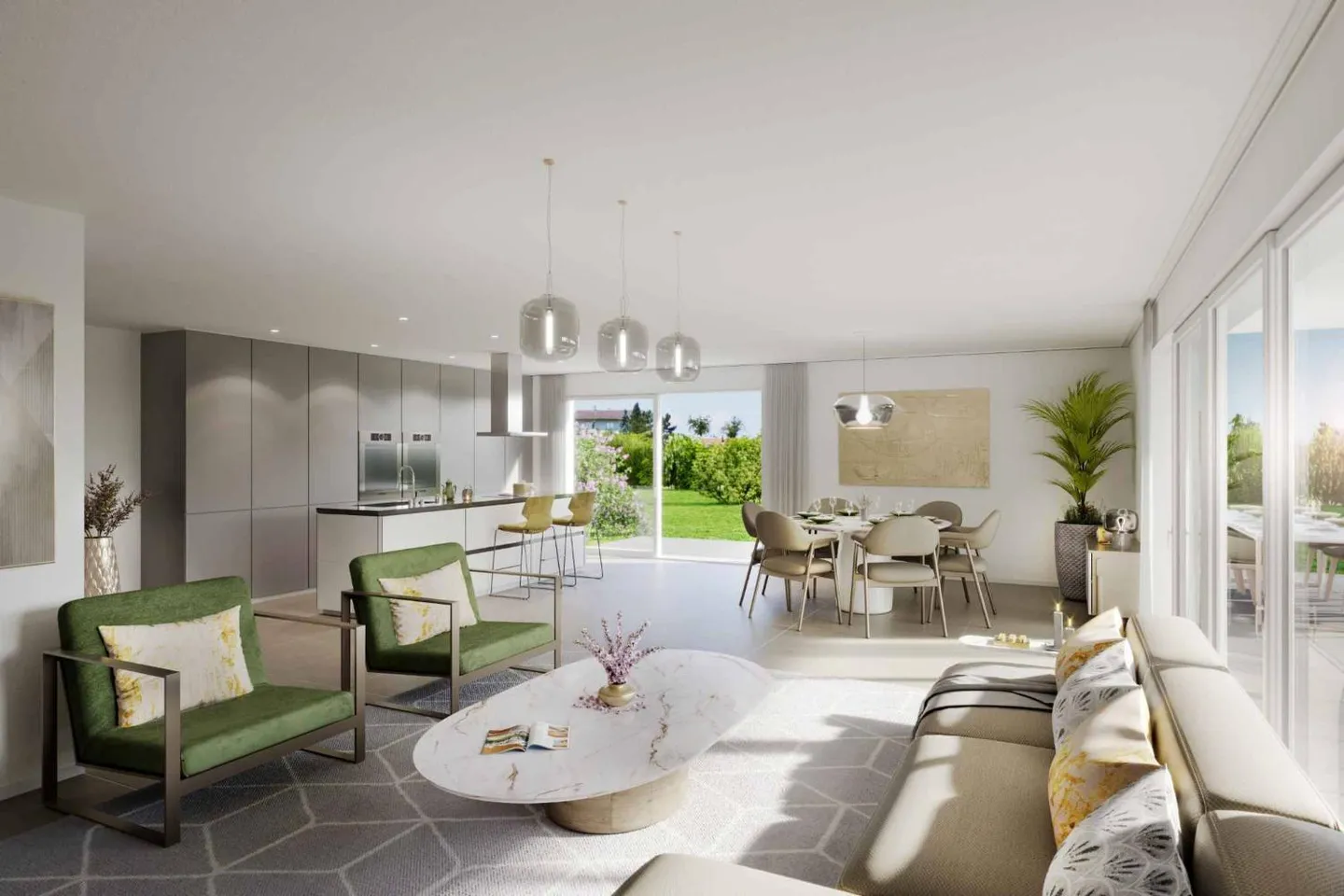 Villa Mitoyenne Contemporaine - Photo 4 sur 8