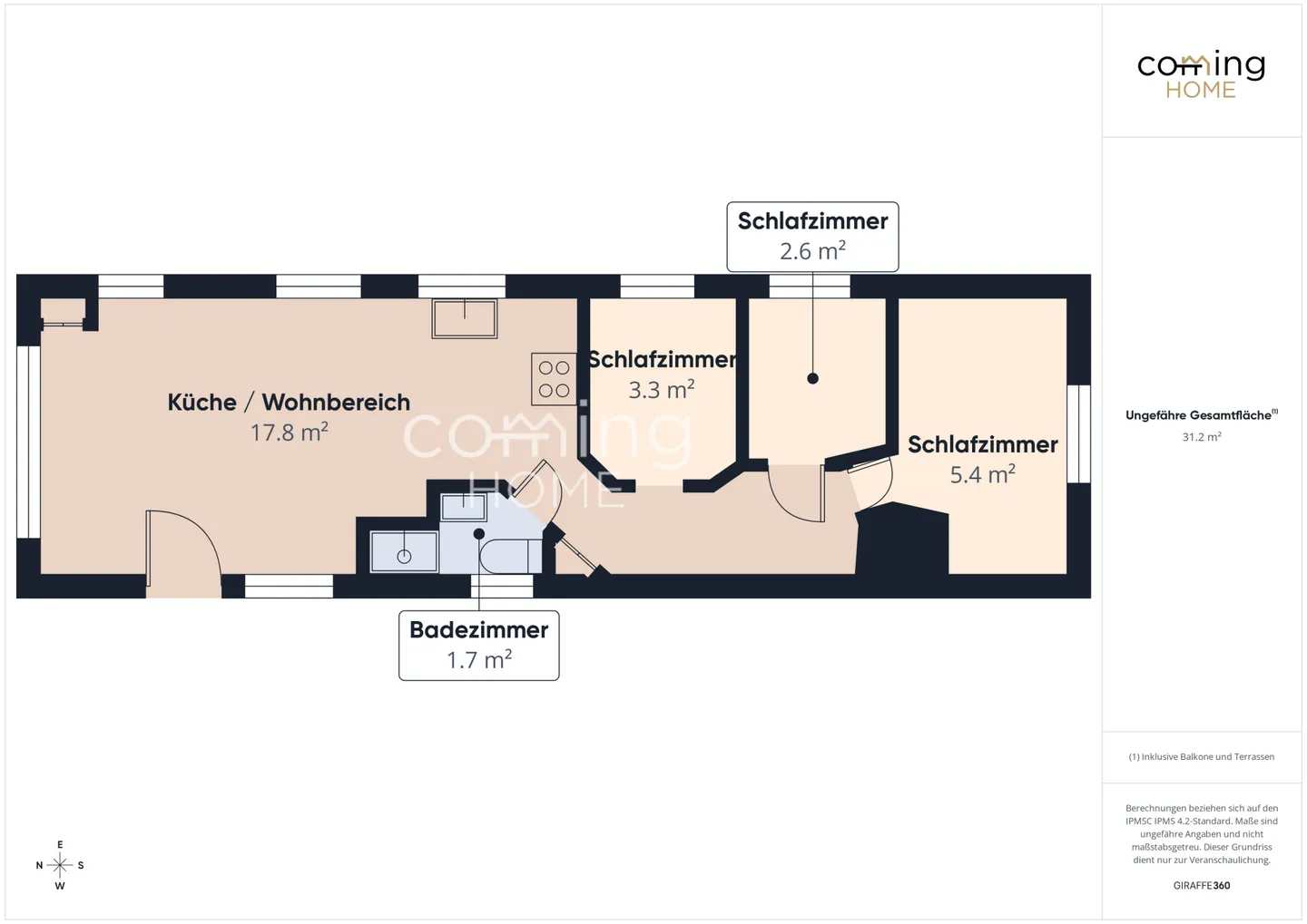 Well-maintained 4-bedroom mobile home with a loggia and a view - Foto 14 von 14
