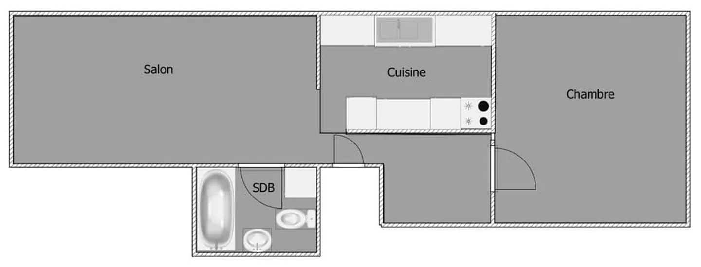 Charming apartment under the roofs with 2.5 rooms in Val-de-Travers - Photo 11 of 11