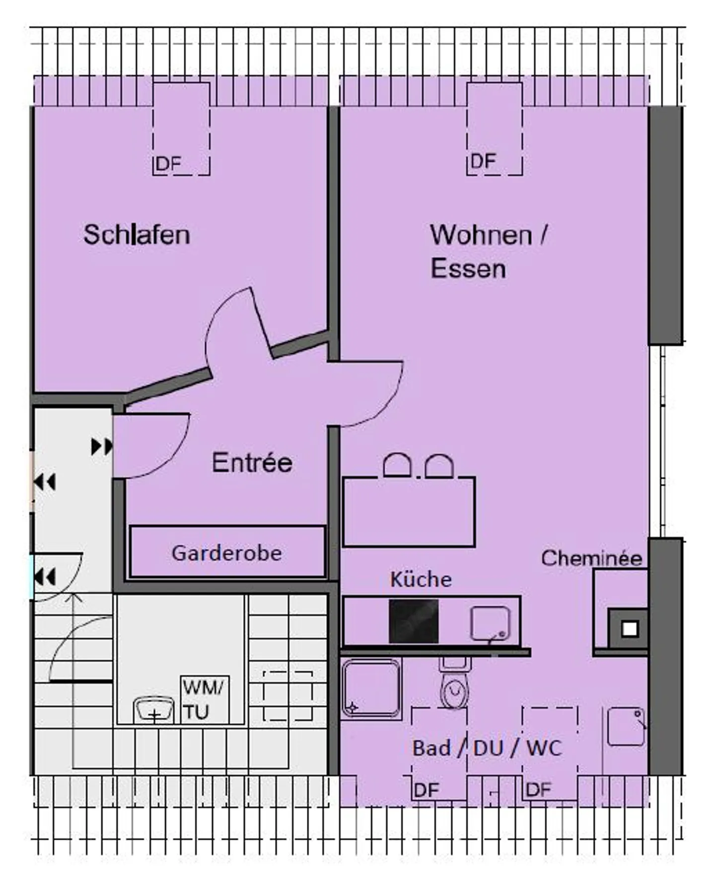 2.5 Cozy Attic Apartment with Fireplace - Photo 12 of 12