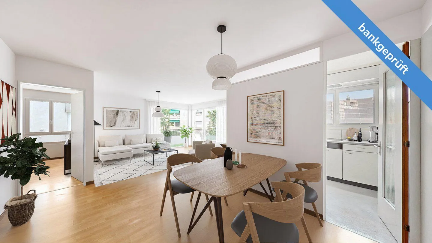 AgentSelly - Bright 5.5-room apartment with great potential - Photo 1 of 13