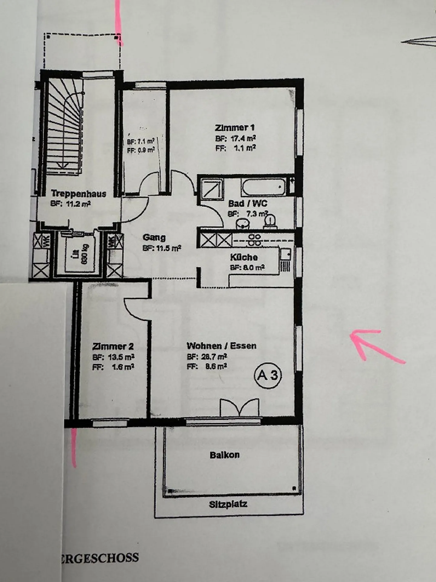 3.5 room apartment for rent from 1.5.2026 - Photo 9 of 9