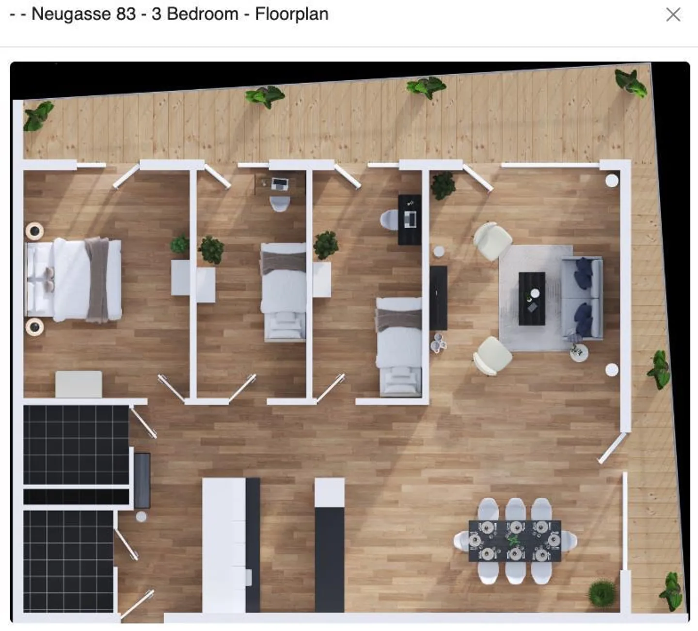 Appartement 4.5 pièces, meublé - aussi pour colocation - Photo 9 sur 9