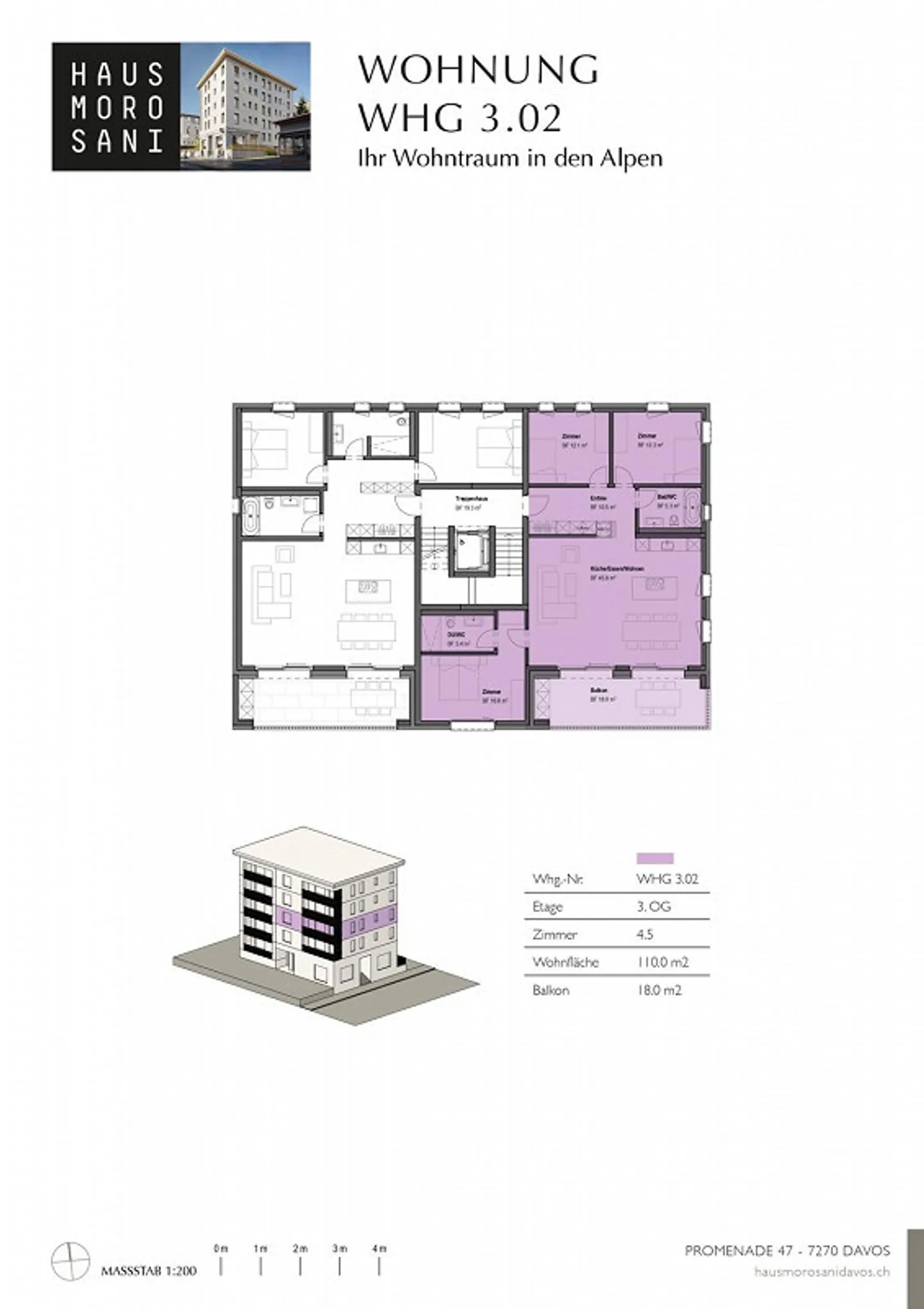 4 1/2-ZW NUOVA COSTRUZIONE CASA MOROSANI, NR. 3.02 (Seconda casa) - Foto 14 di 14
