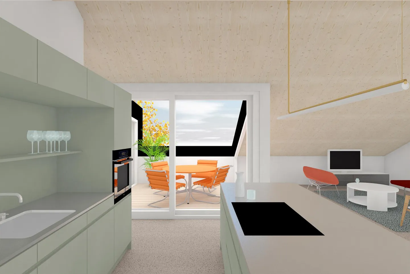 4.5-room penthouse apartment 126m2 - Photo 4 of 6