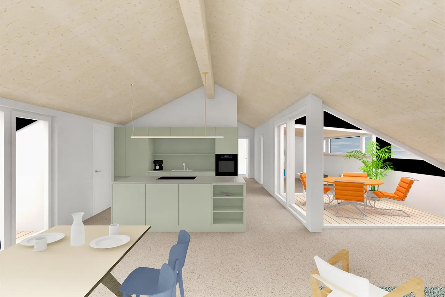 4.5-room penthouse apartment 126m2 - Photo 1 of 6