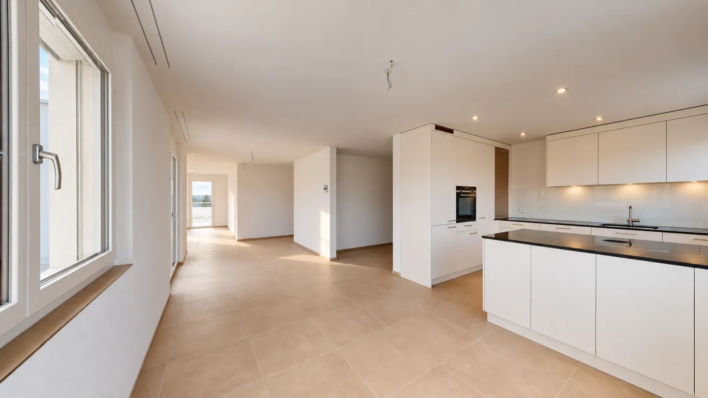 Appartement penthouse exclusif de 3,5 pièces en première occupation avec terrasse ensoleillée de 98 m² - Photo 1 sur 7