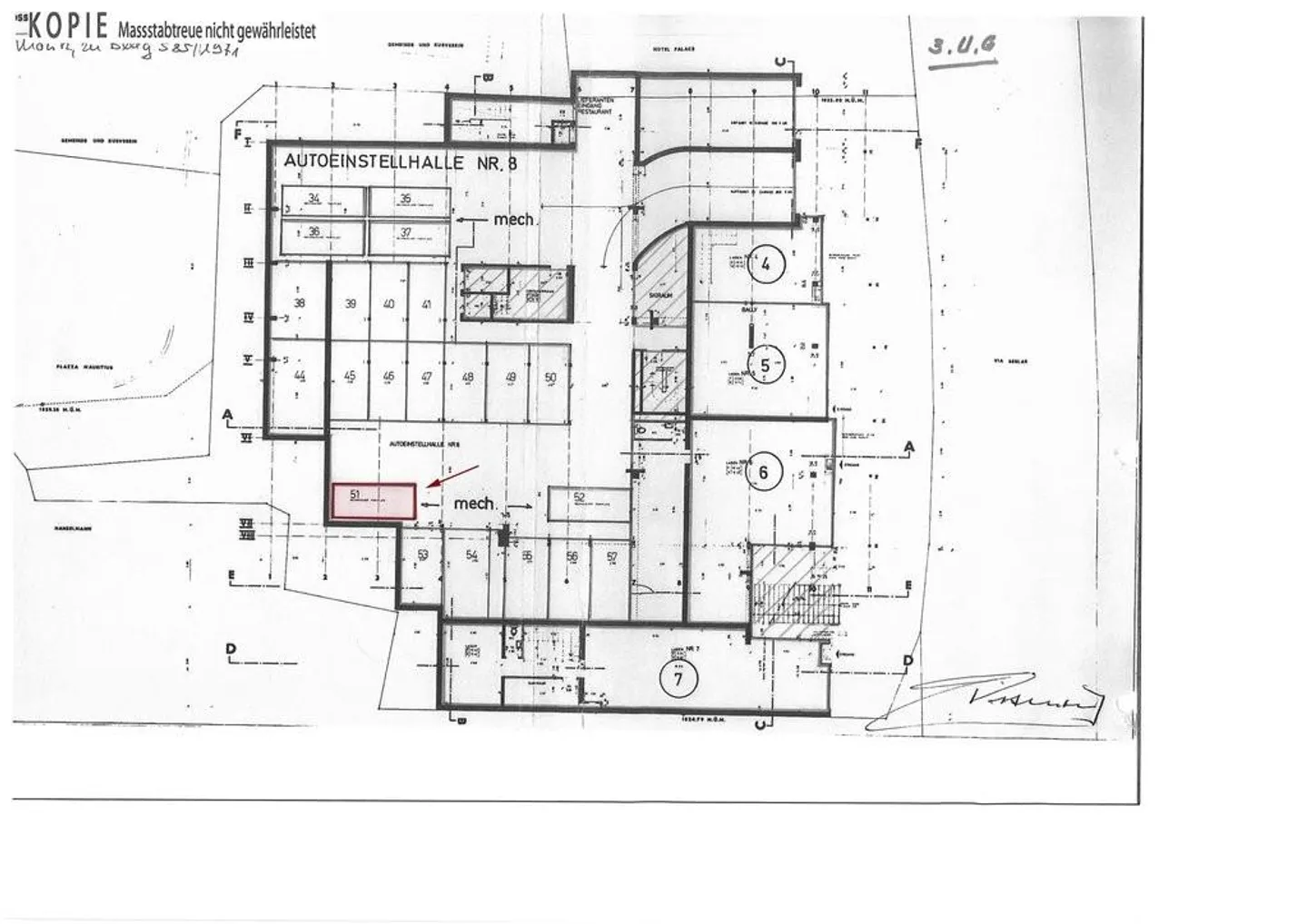 Exklusiver Tiefgaragenparkplatz im Herzen von St. Moritz zu vermieten! - Foto 2 von 4