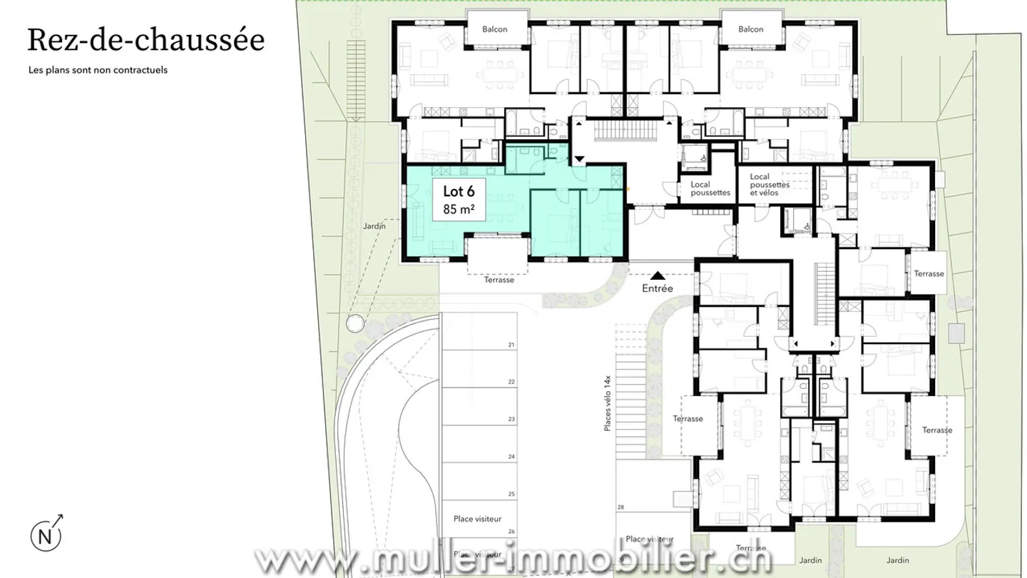 3,5 Zimmer mit Terrasse und Garten, ruhige Lage 4 Minuten von Ursy entfernt - Foto 5 von 11