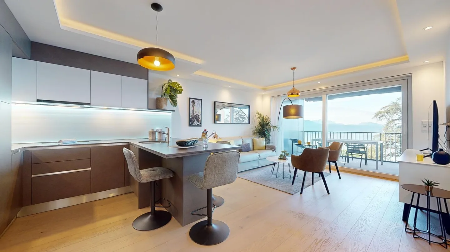 Appartement au cœur de Lavaux avec vue panoramique sur le lac - Photo 5 sur 17