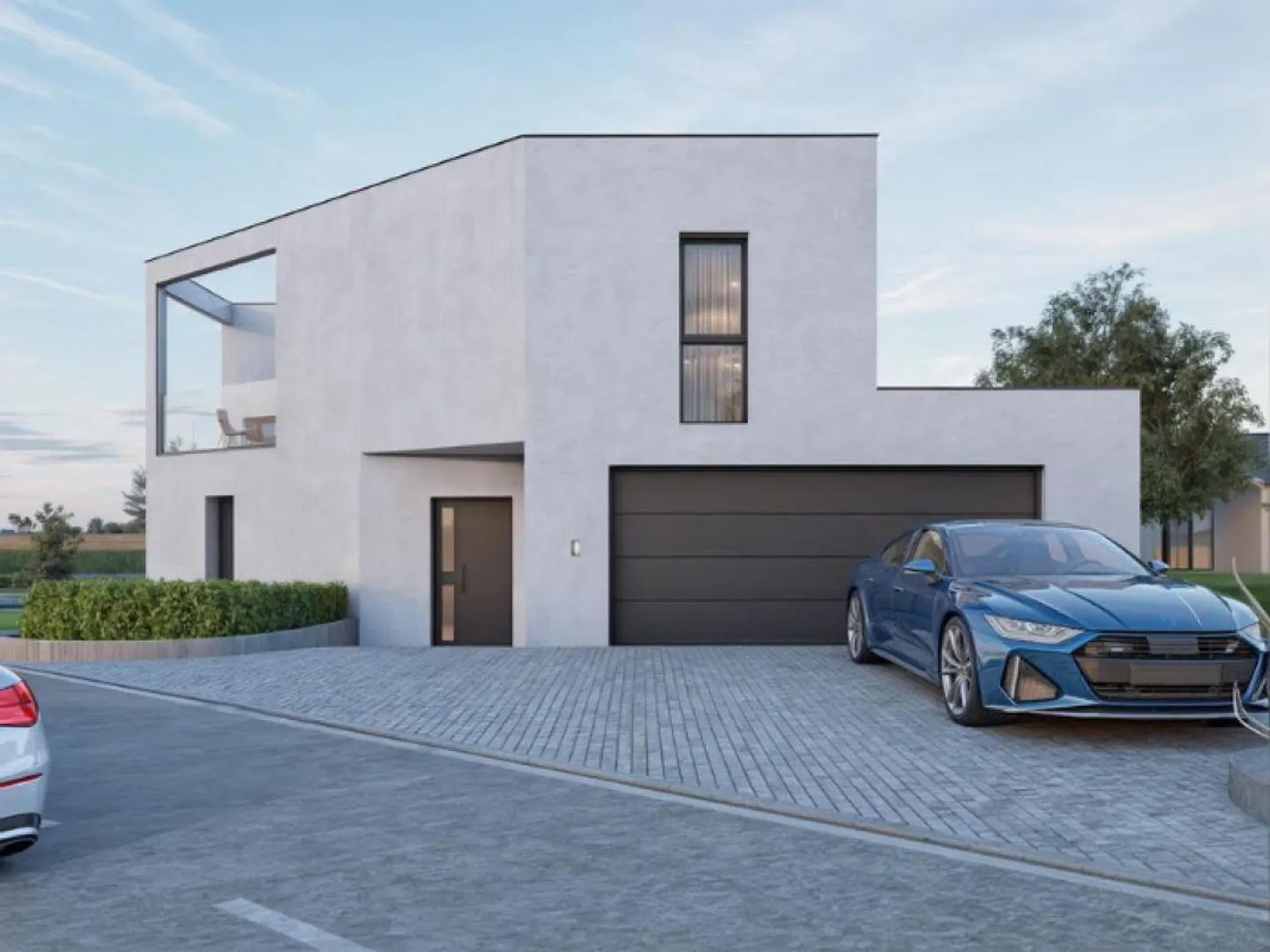 Villa mit Schwimmbad im Bau in Mendrisio, im grünen Stadtteil Salorino - Foto 4 von 7