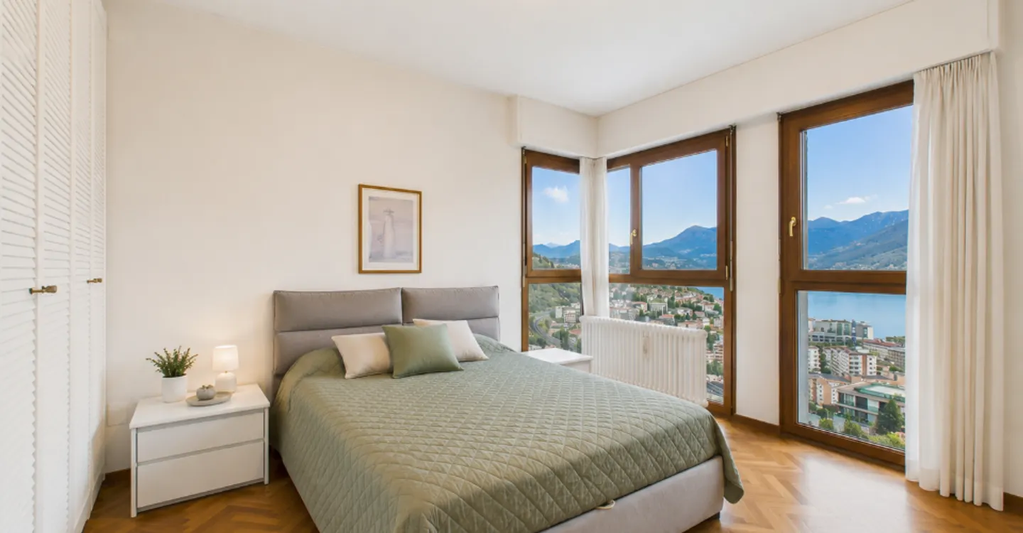 Außergewöhnliche 3,5-Zimmer-Wohnung mit Seeblick in Pazzallo - Foto 5 von 10