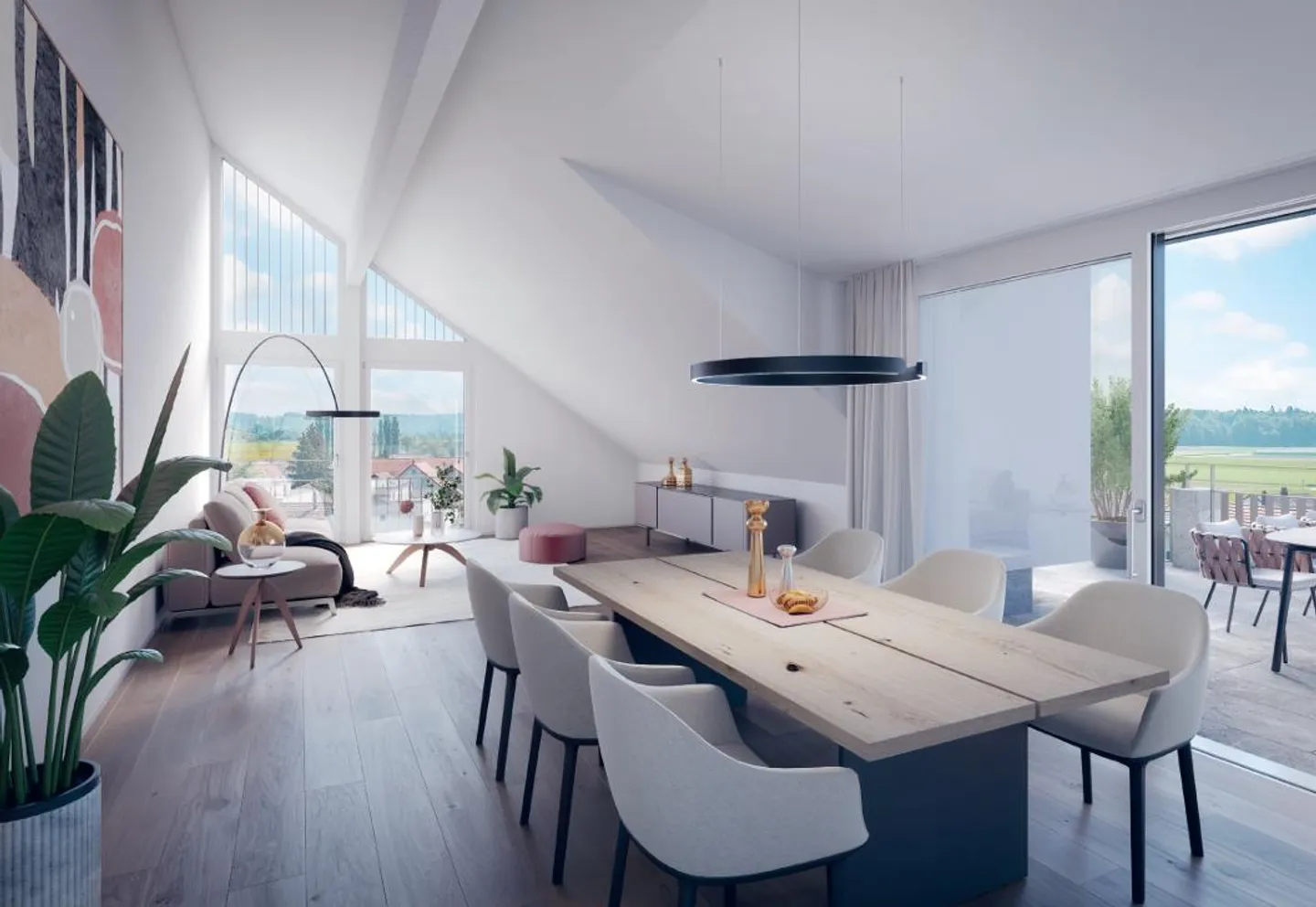 Première occupation dans un nouveau bâtiment : 2 spacieux appartements mansardés de 3,5 pièces à Schafisheim - Photo 3 sur 9