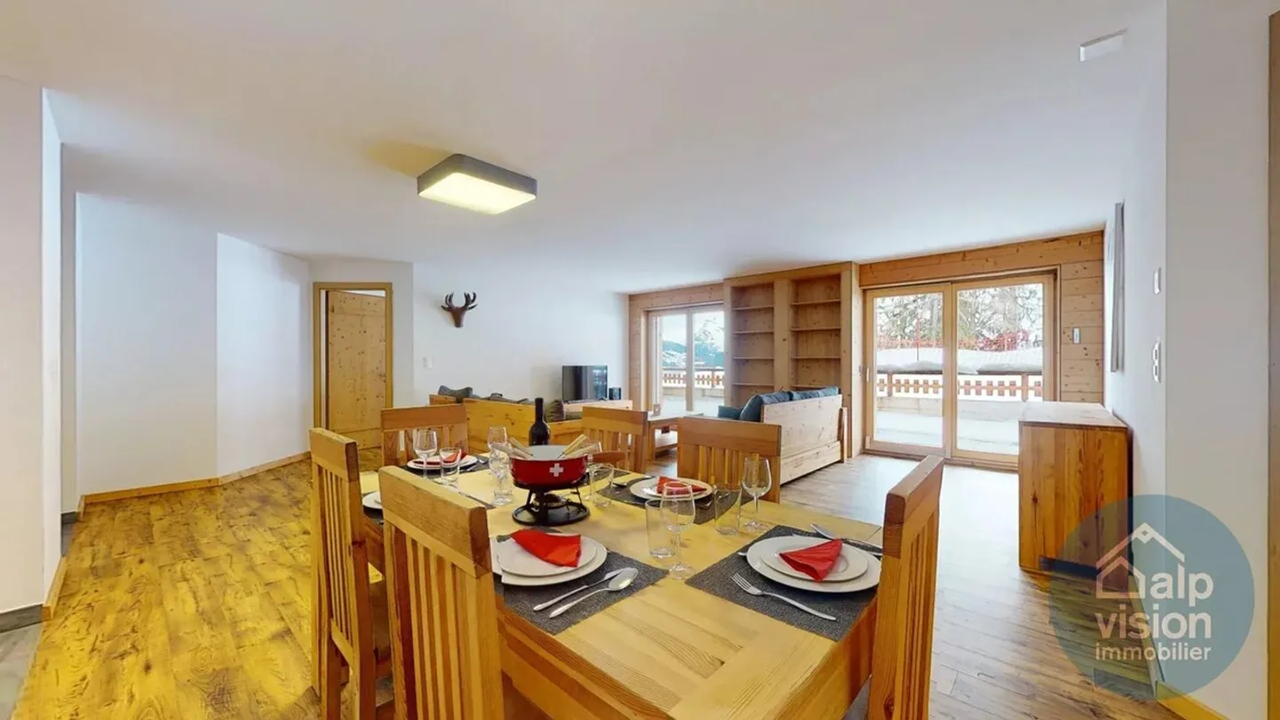 AUSGEZEICHNETE 4.5 WOHNUNG SKI IN SKI OUT VEYSONNAZ - Foto 2 von 13