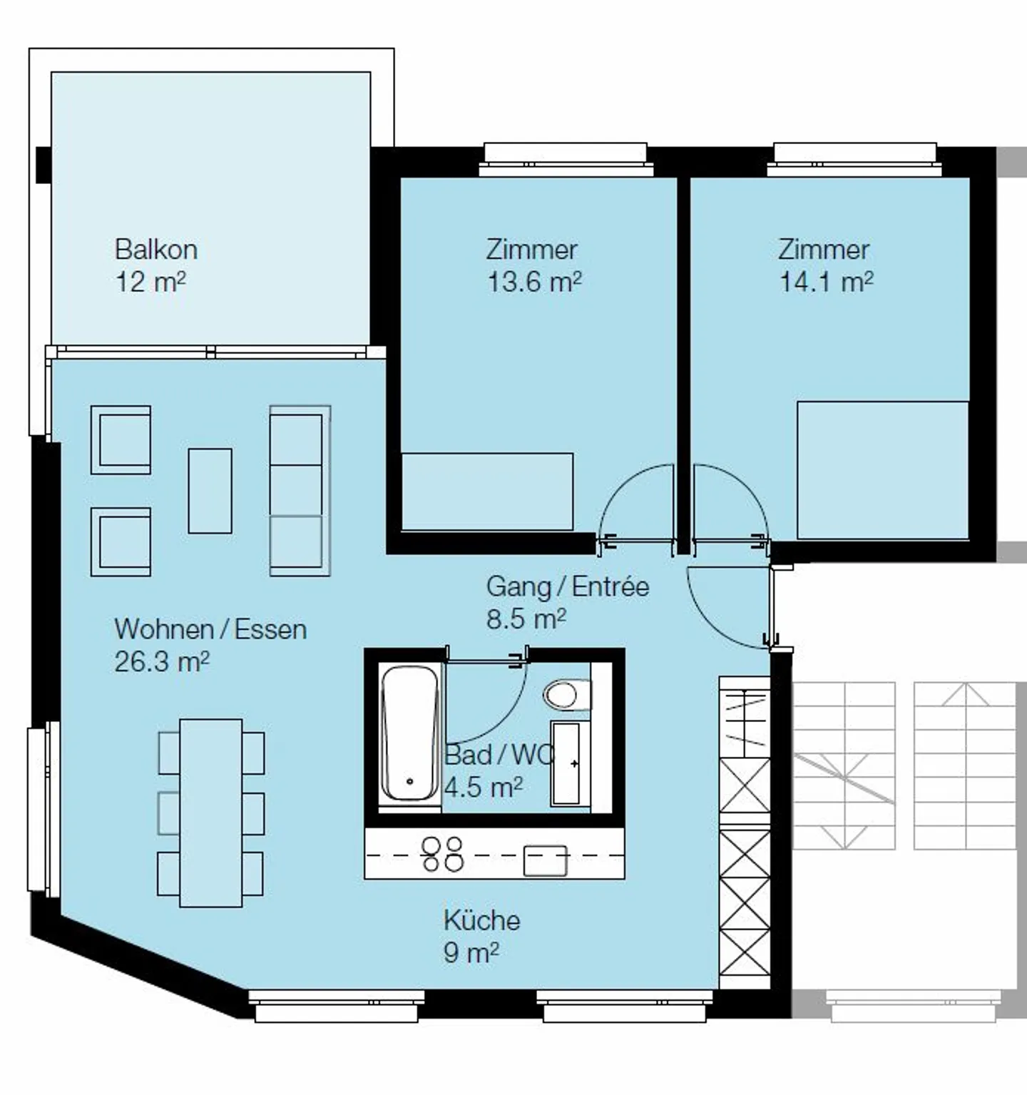 Louer sans dépôt - Appartement de rêve avec grand balcon ! - Photo 10 sur 10