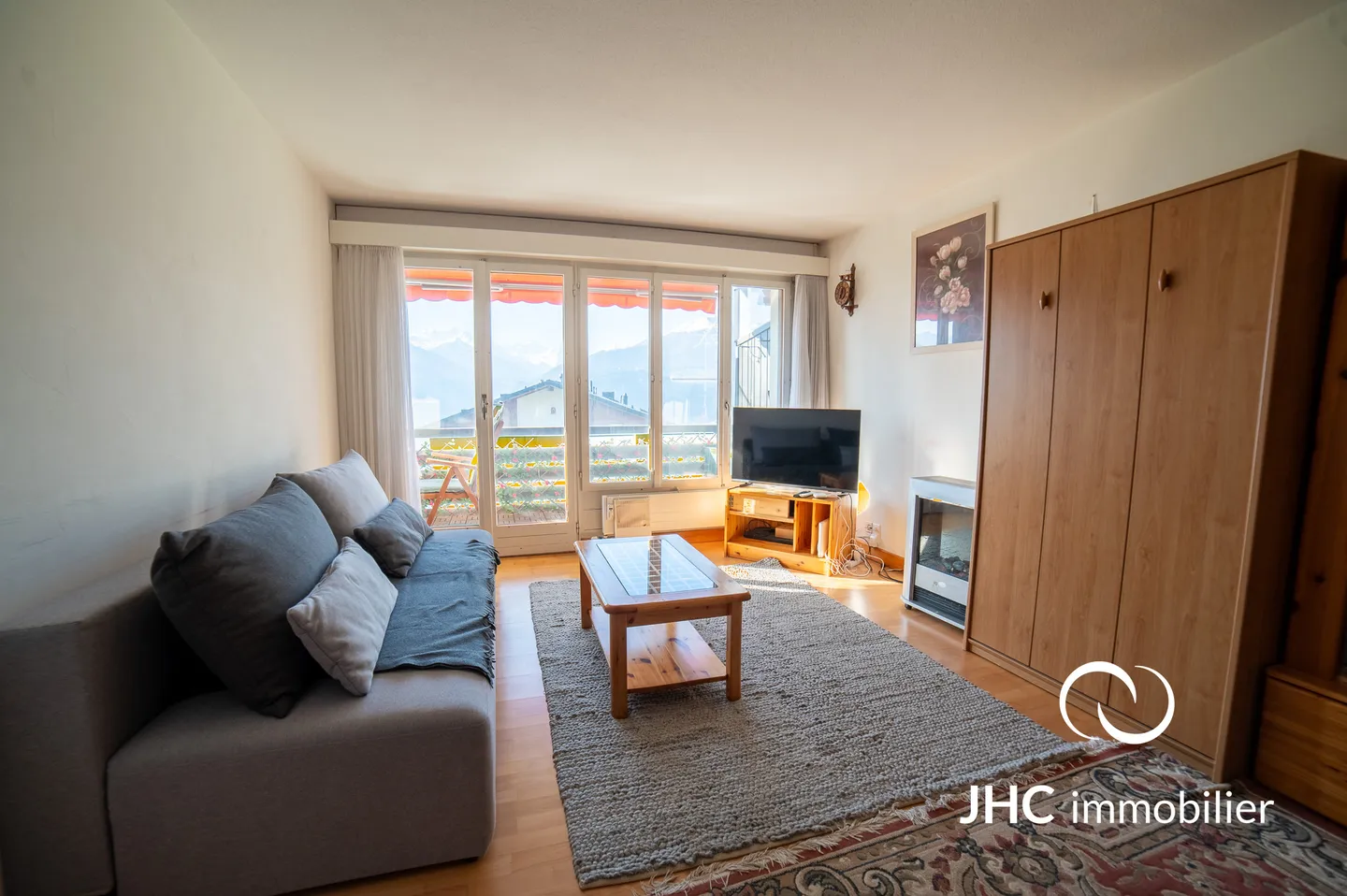 Charmante 2,5-Zimmer-Wohnung mit Aussicht in Randogne (Crans-Montana) - Foto 1 von 7