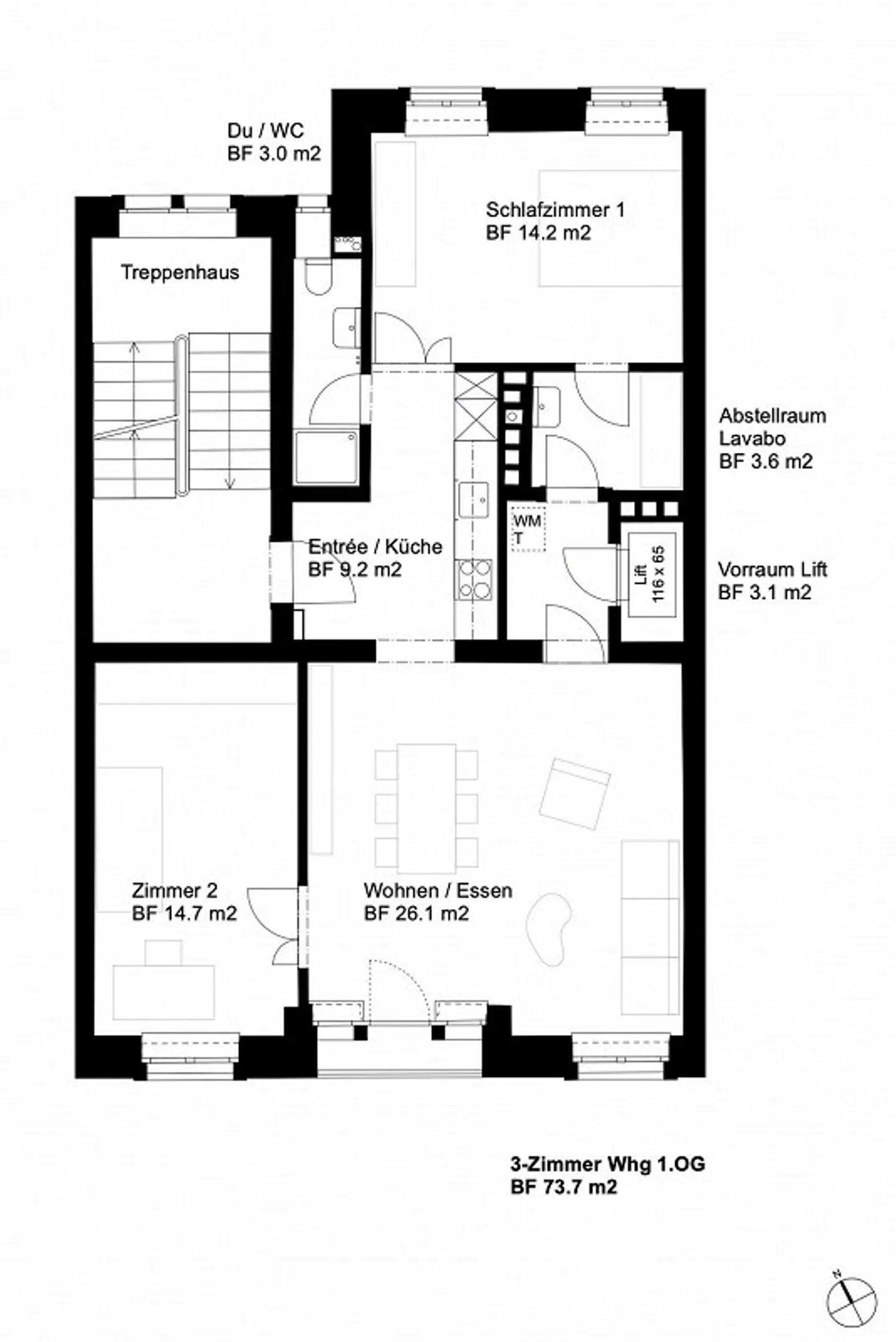 Stilvolle Wohnung in Zürich - Foto 13 von 13