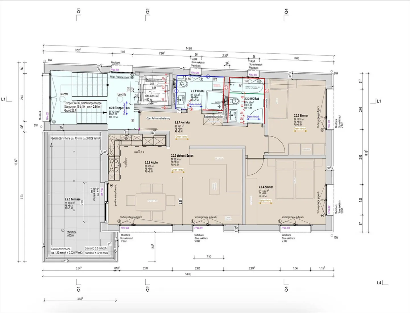 Moderne 3.5-Zimmer Wohnung - Foto 1 von 2