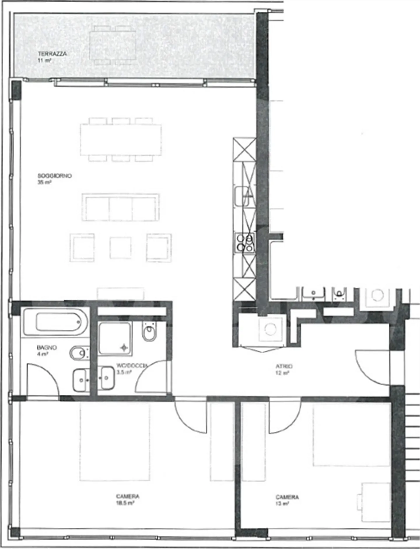 SPAZIOSO E MODERNO 3.5 STANZE A PAZZALLO - Foto 2 di 2