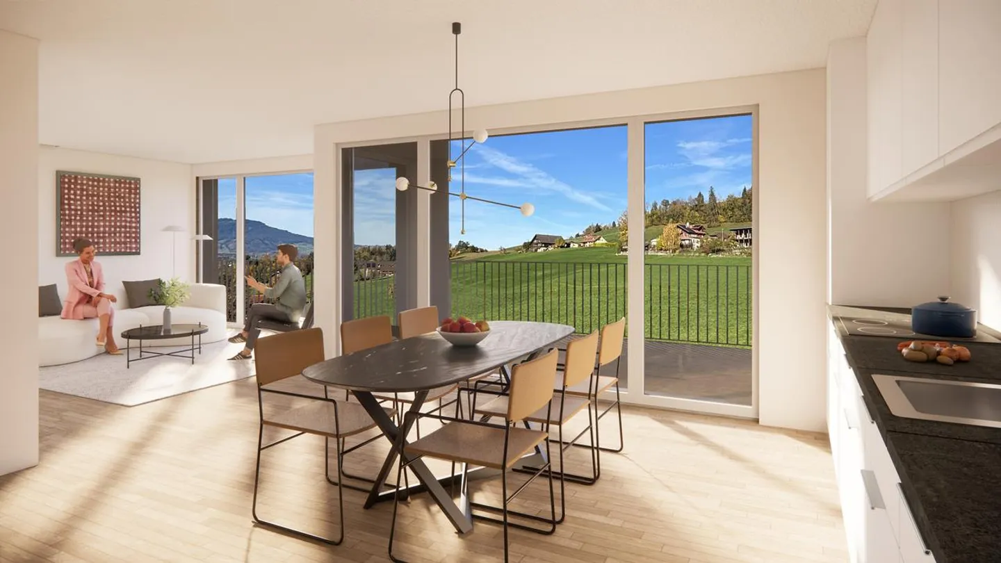 Vue panoramique - Projet de construction neuve à Steffisburg - Photo 4 sur 8