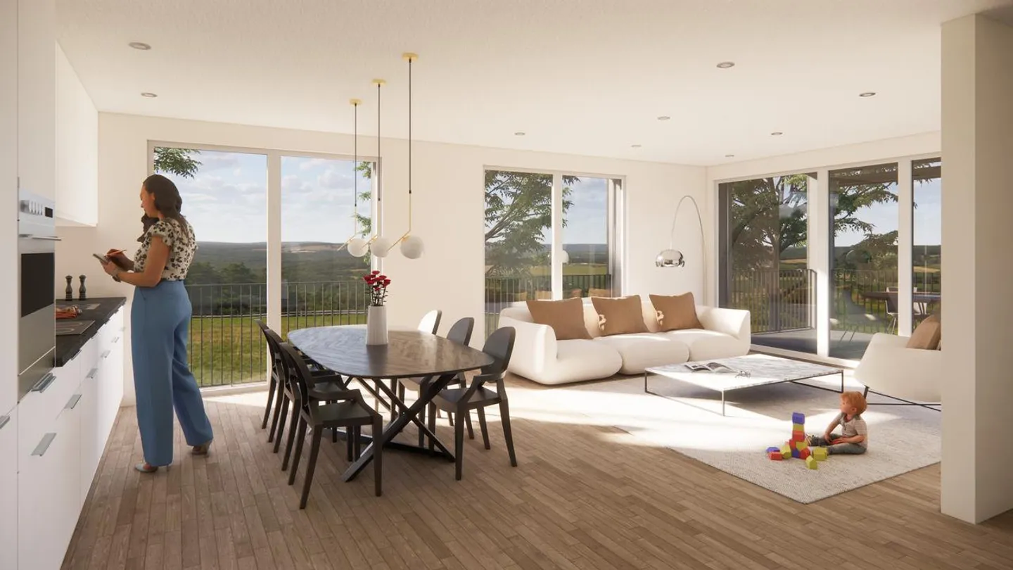 Vue panoramique - Projet de construction neuve à Steffisburg - Photo 3 sur 8