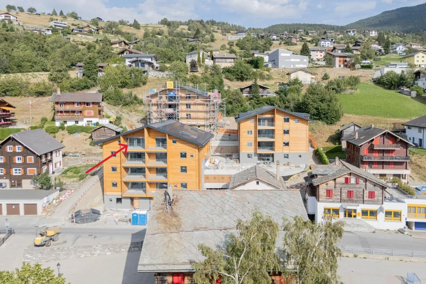4.5-Zimmer-Dachwohnung zur Miete (Erstbezug): Neubau in Bürchen - Photo 1 of 11