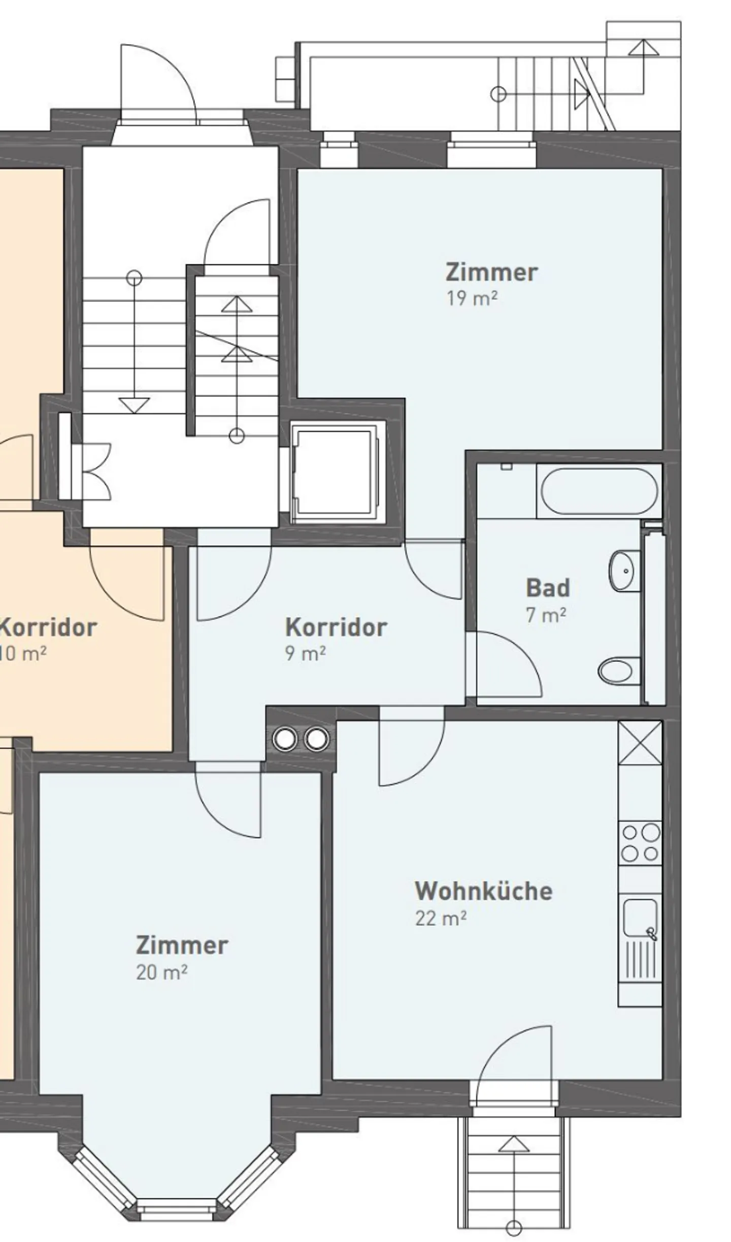 Charmante Wohnung in Enge - Foto 8 von 8
