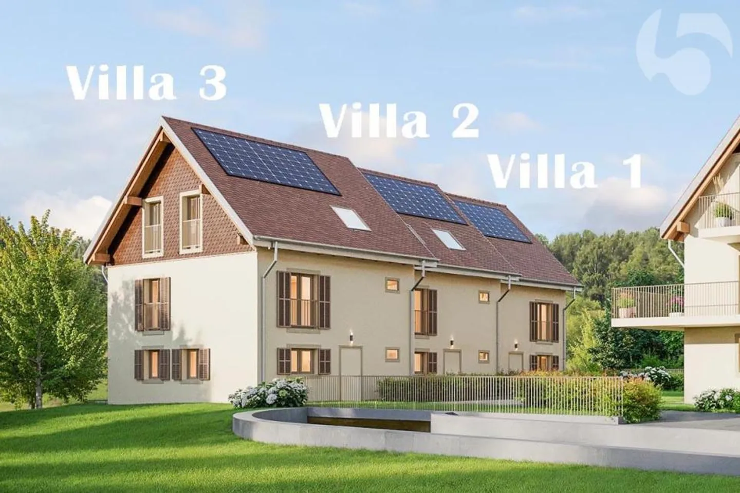 Vente sur plans à Rueyres : Villas 6,5 pièces avec 150 m2 de surface habitable et belle vue sur la vallée, à 1 km de la gare de Leb de Bercher - Photo 1 sur 13