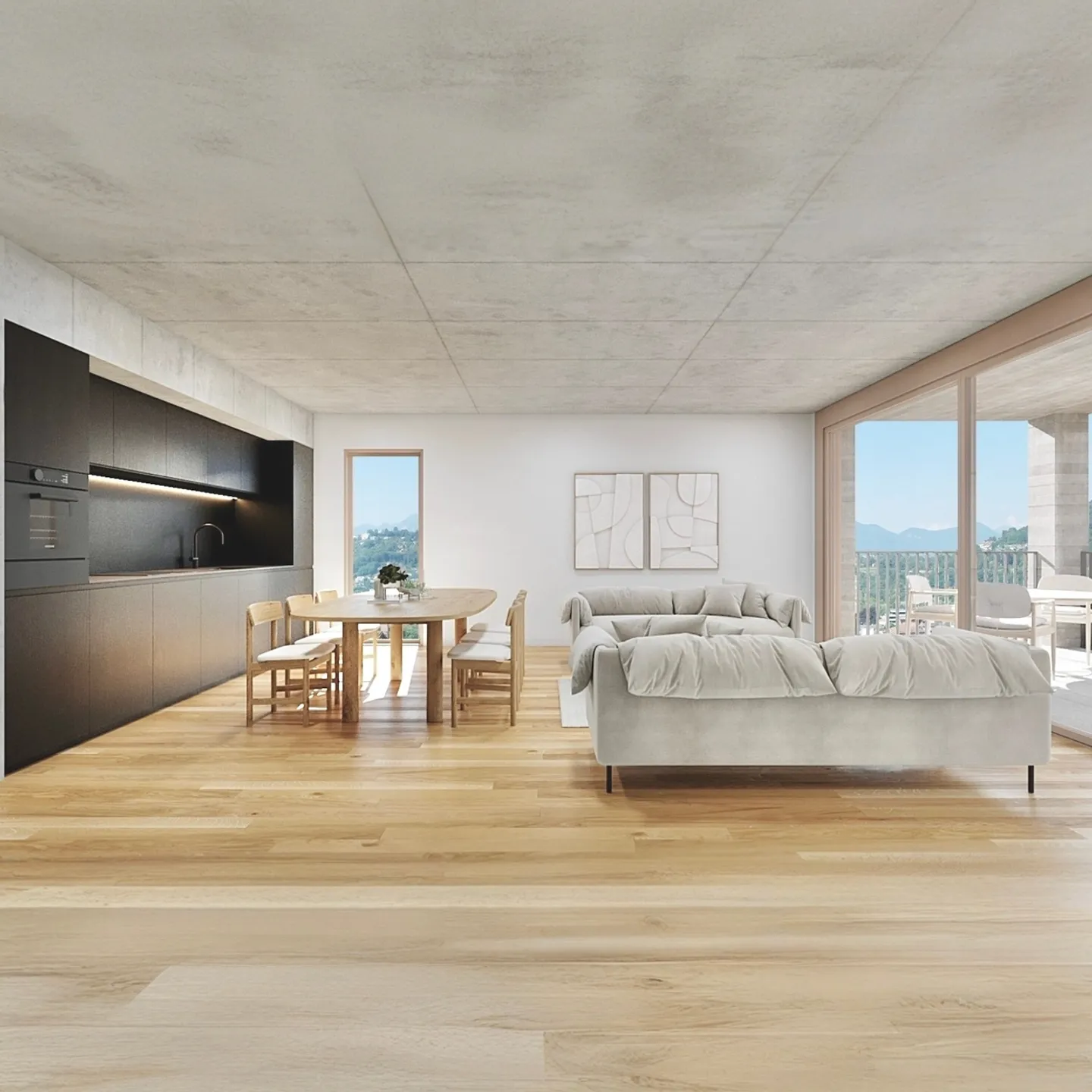 Moderne 2,5-Zimmer-Wohnung in Agno - Foto 2 von 6