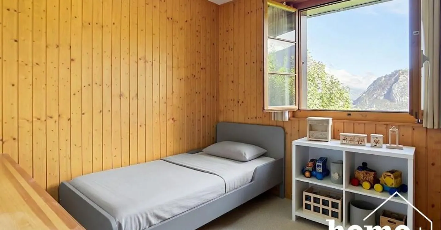 Chalet individuel de 4,5 pièces avec panorama exceptionnel à 10 mn de Sion - Photo 6 sur 13