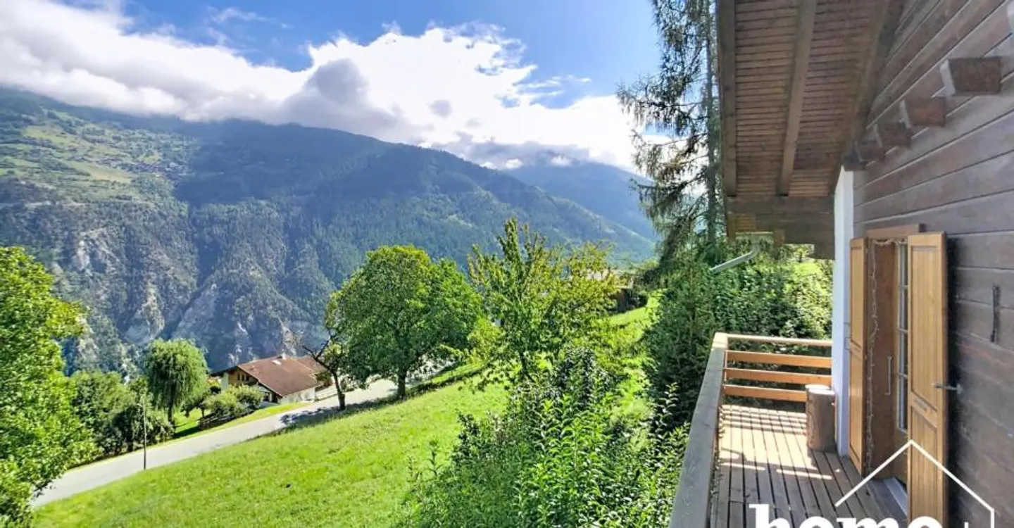 Chalet individuel de 4,5 pièces avec panorama exceptionnel à 10 mn de Sion - Photo 13 sur 13