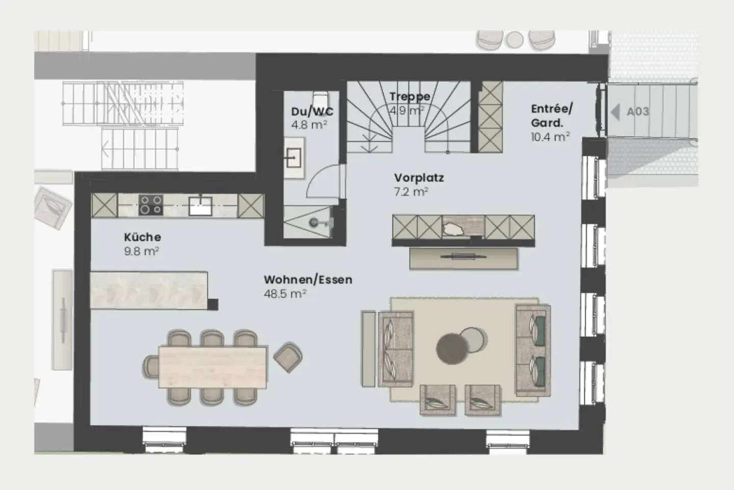CONSTRUCTION HAS STARTED! 7.5 Room Apartment MFH House Ost Puurehuus Wermatswil - Photo 5 of 9
