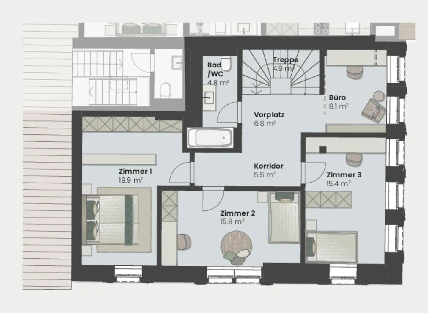 CONSTRUCTION HAS STARTED! 7.5 Room Apartment MFH House Ost Puurehuus Wermatswil - Photo 6 of 9