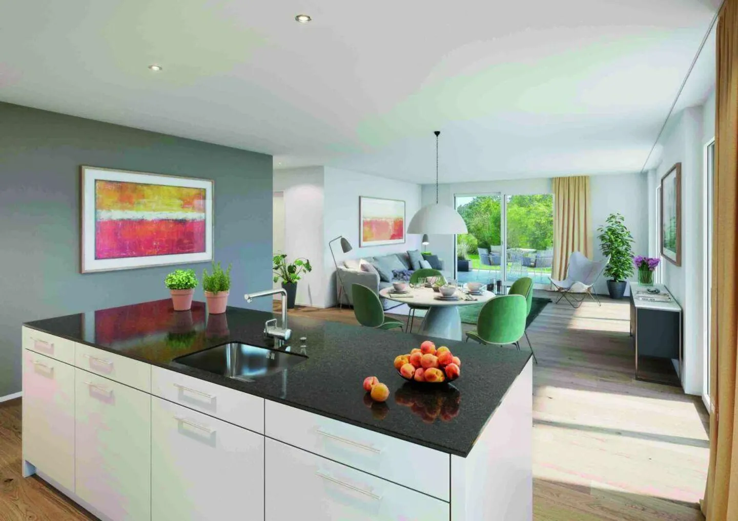 124 m² - 3.5-room garden apartment with wind protection glazing - Photo 2 of 9