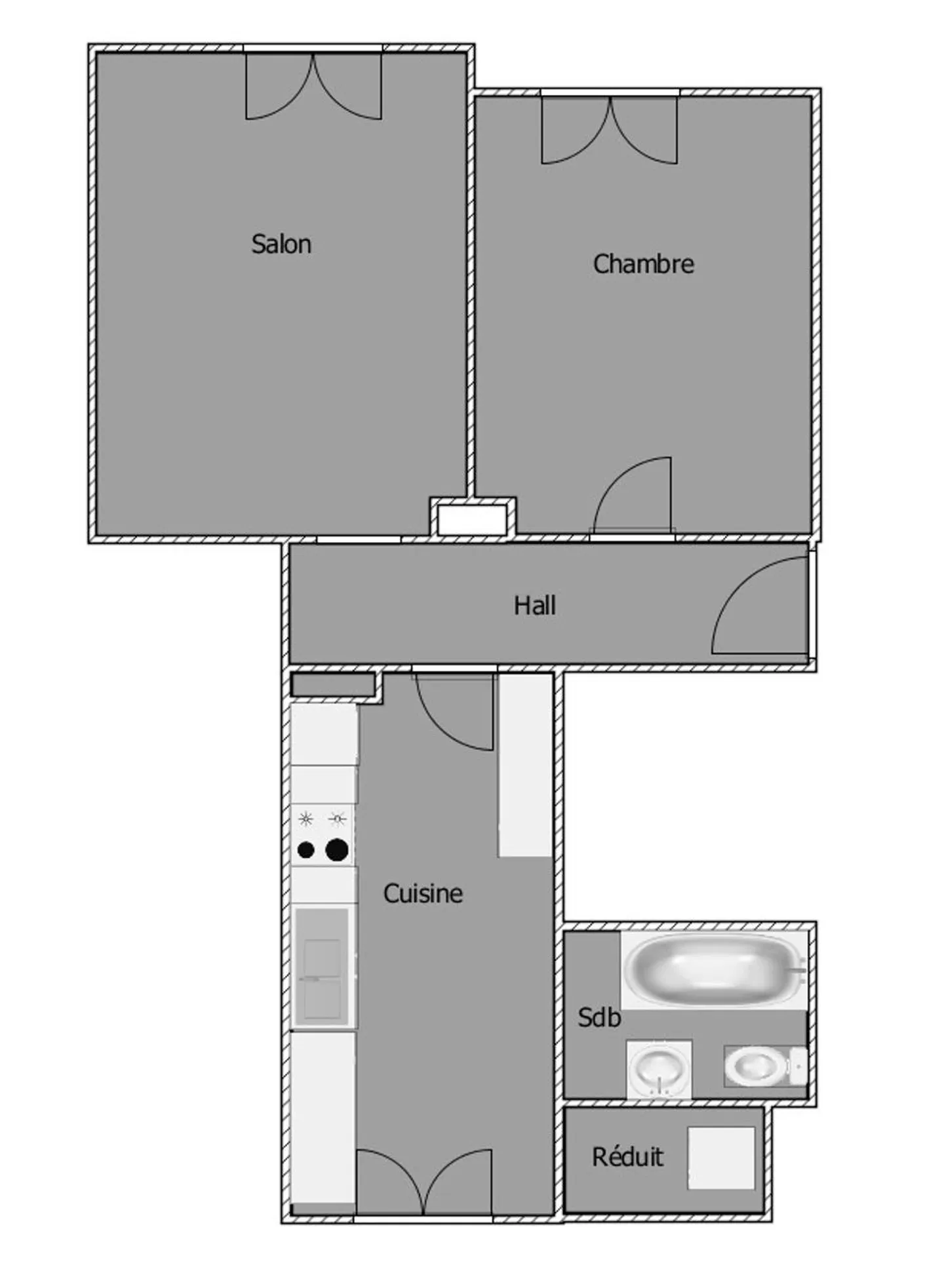 Charming renovated 2-room apartment in Laténa - Photo 8 of 8