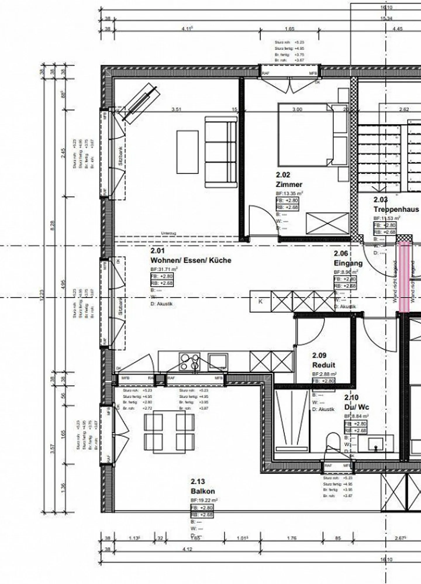 Nuova costruzione moderna, appartamento 2 ½ locali 65m² con balcone e posto auto - Foto 8 di 8