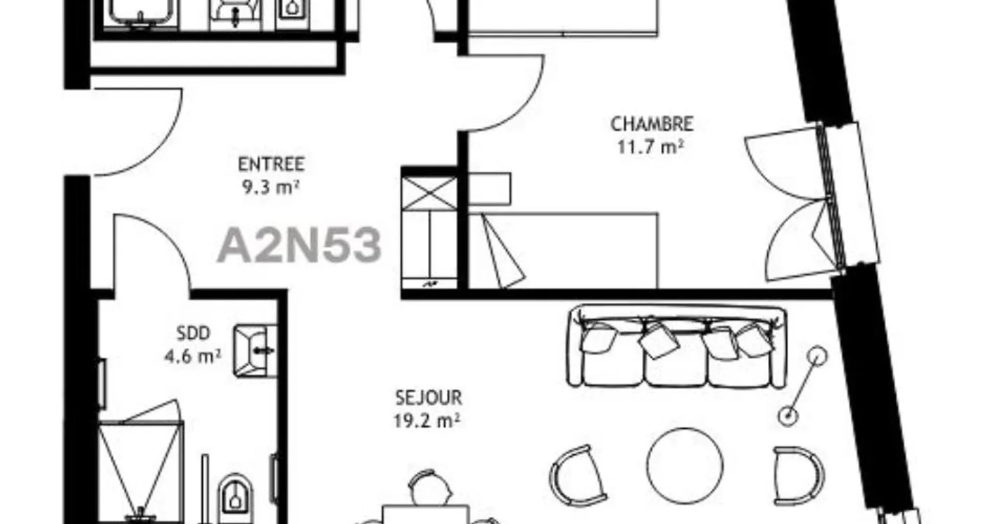 3.5-room apartment in the heart of the city - Photo 9 of 9