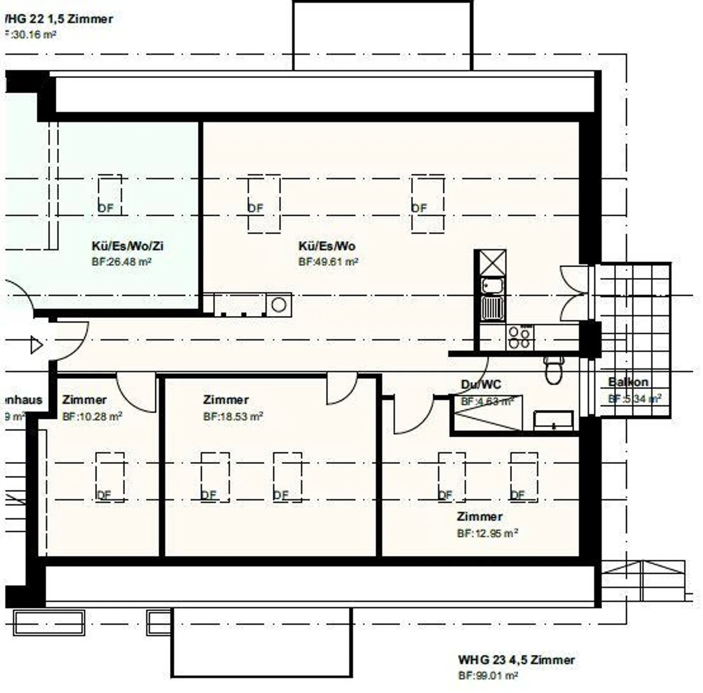 Top modern 4.5 room apartment in a quiet location! - Photo 8 of 8