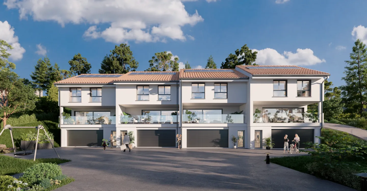 6 NUOVE CASE A VILLARS-BURQUIN CON VISTA MOZZAFIATO SUL LAGO! - Foto 2 di 11